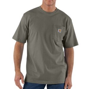 Carhartt Men’s Short-Sleeve Pocket Tee — Olive Drab